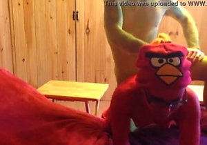 Angry Birds fans fucking around in a sex tape vid