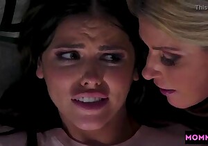 Dominant blonde hottie in a weird lezdom movie